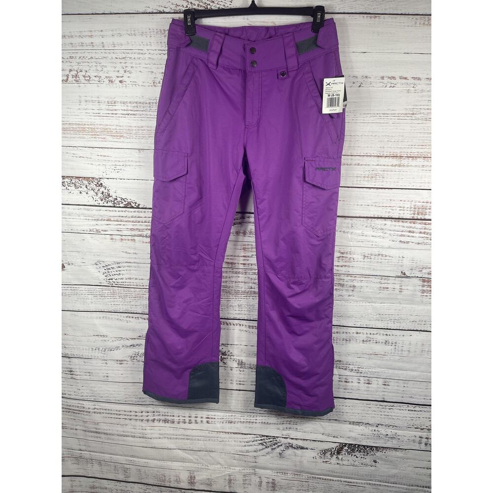 Arctix Snow Pants Size Medium Purple Snowsport Cargo Amethyst Insulated Skiing